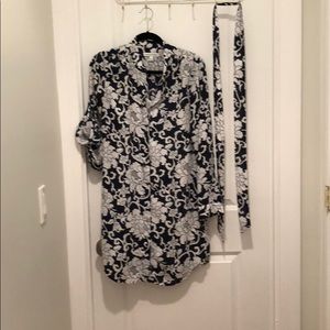 Blue dress from Banana Republic